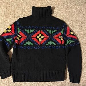 Polo Ralph Lauren Men’s Navy Blue Turtleneck Heavy Sweater